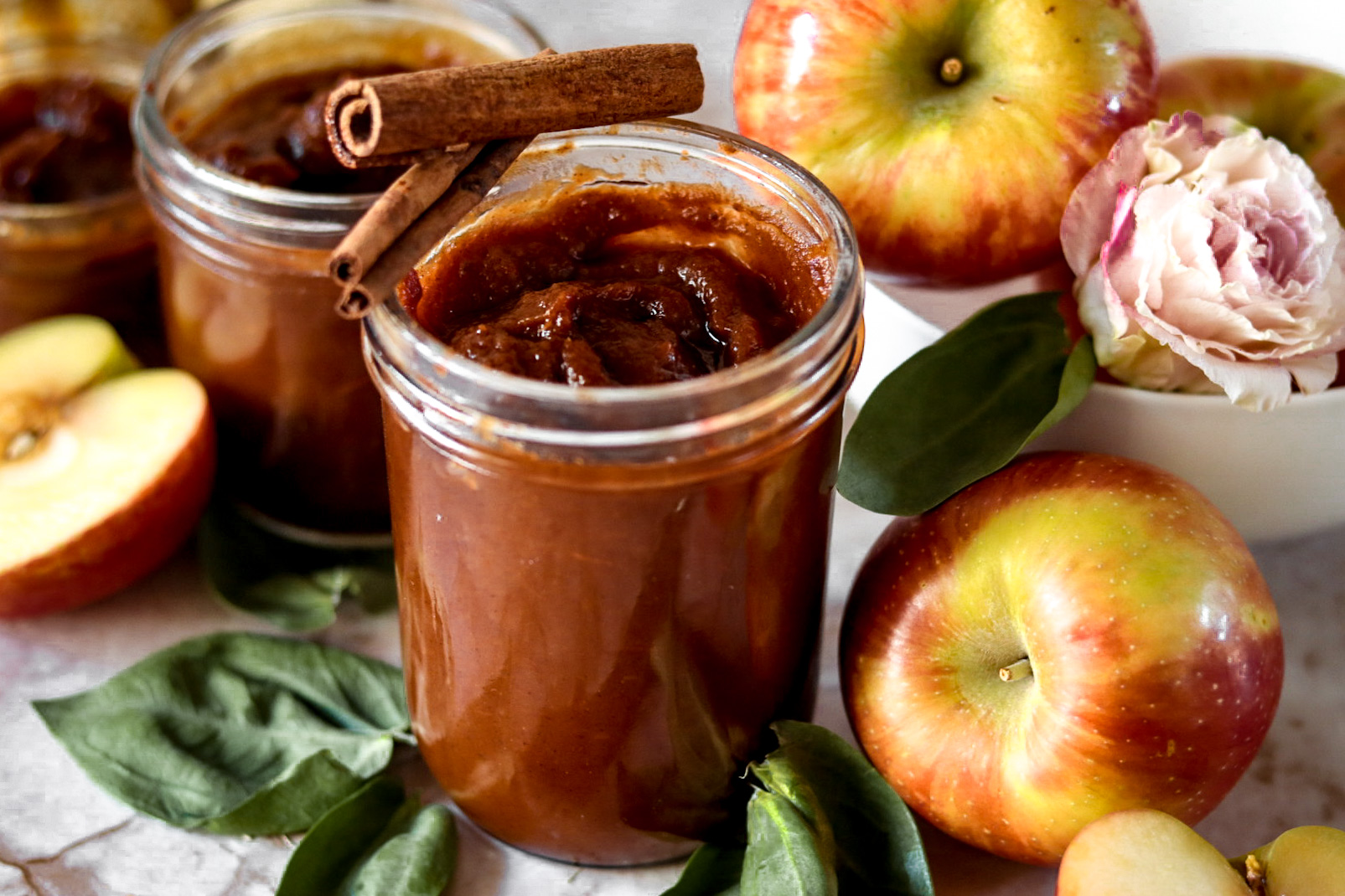 slow cooker spiced apple pumpkin butter