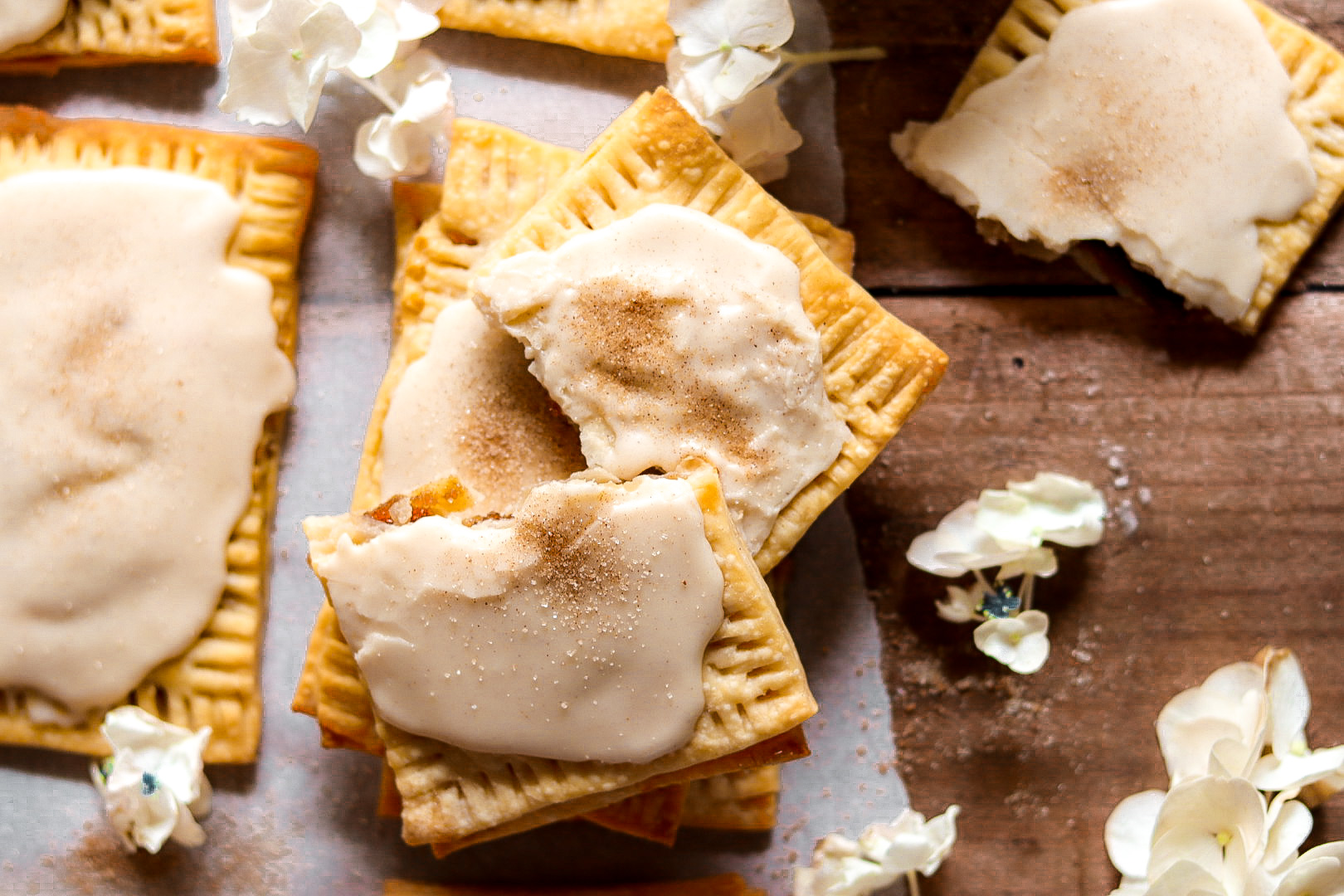 homemade frosted maple waffle pop tarts
