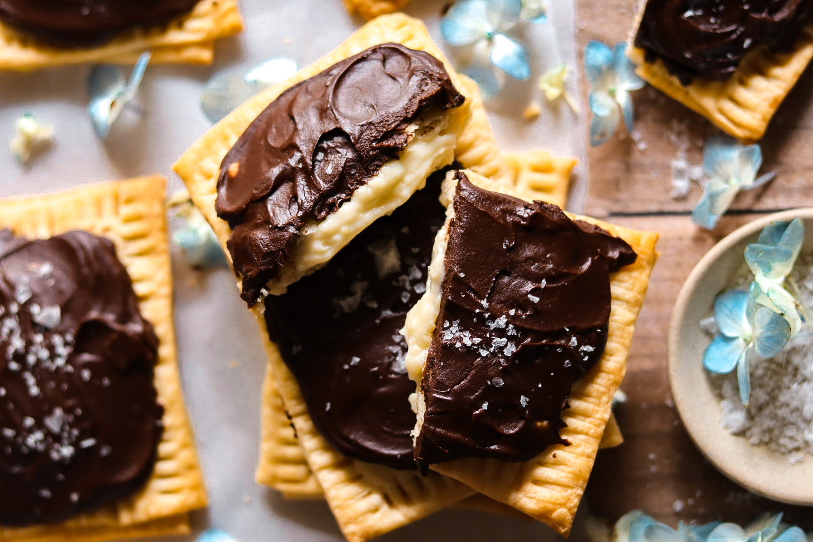 homemade boston cream donut pop tarts