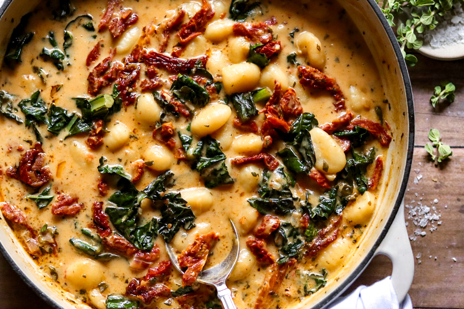one skillet tuscan gnocchi