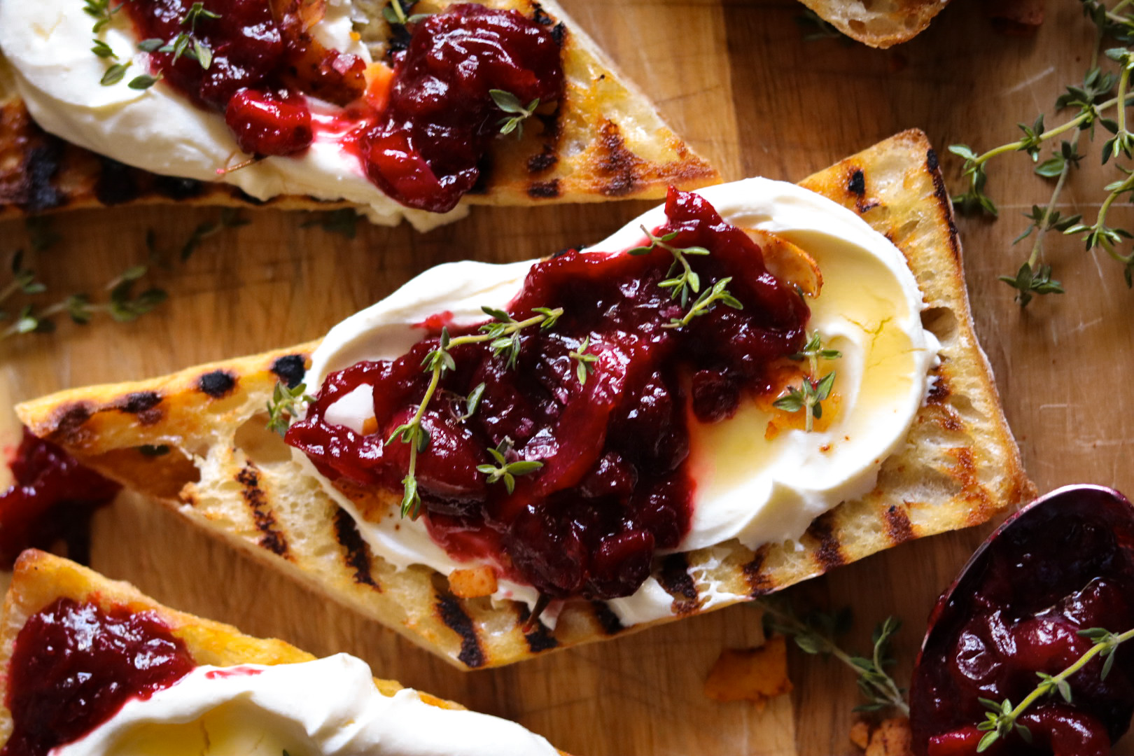 honey whipped feta and cranberry crostini – The Foul-Mouth Gourmet