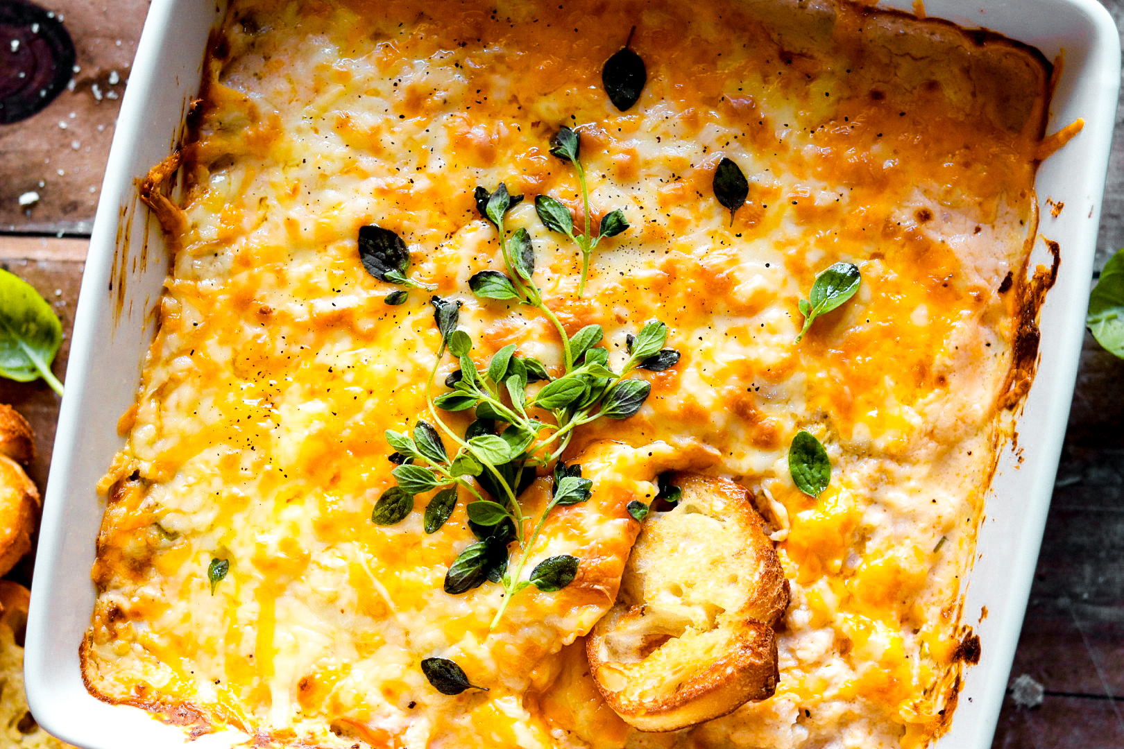 hot baked cheddar bay shrimp dip