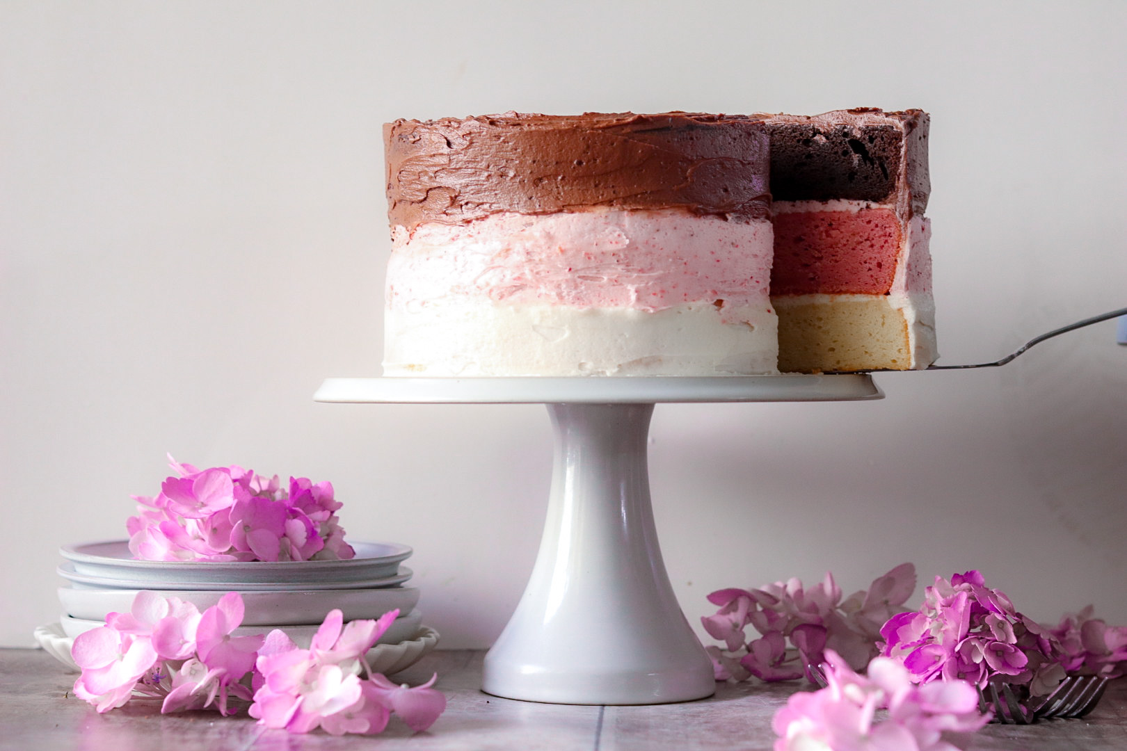 neapolitan layer cake