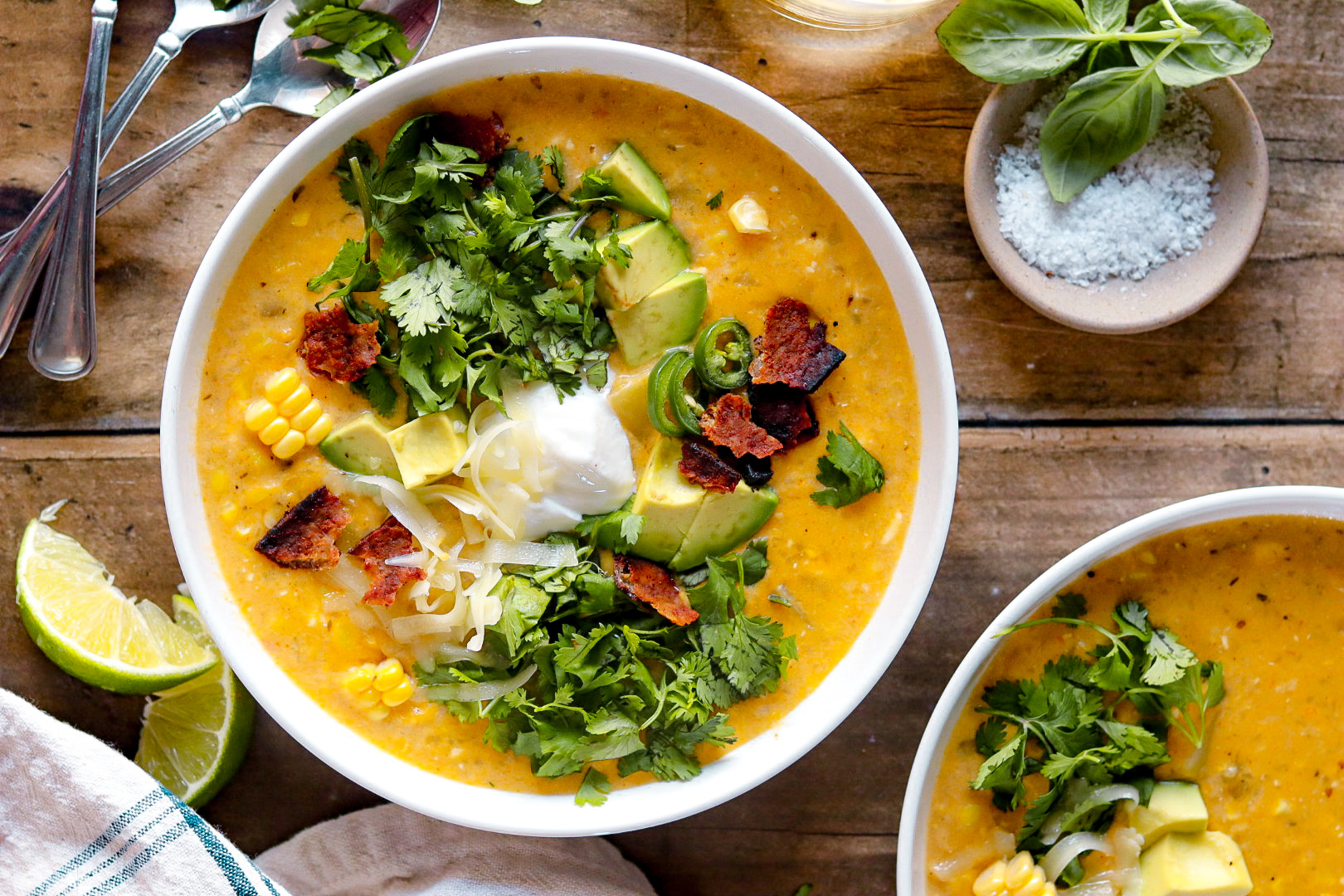 white street corn chili chowder
