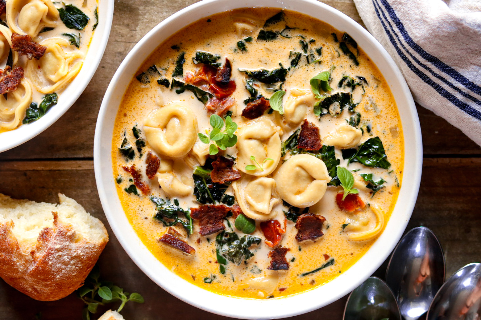 tuscan bacon tortellini soup