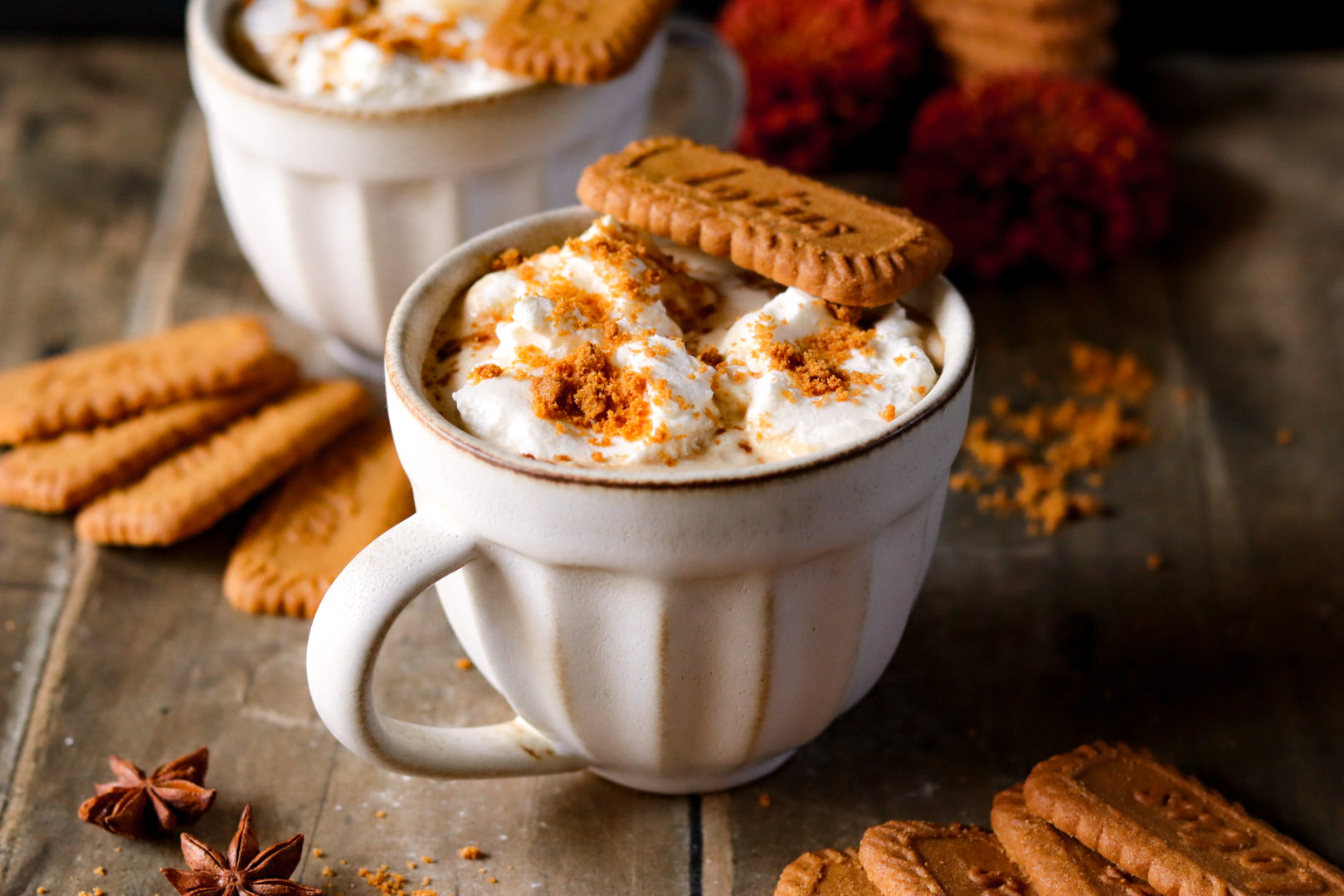 cookie butter chai latte