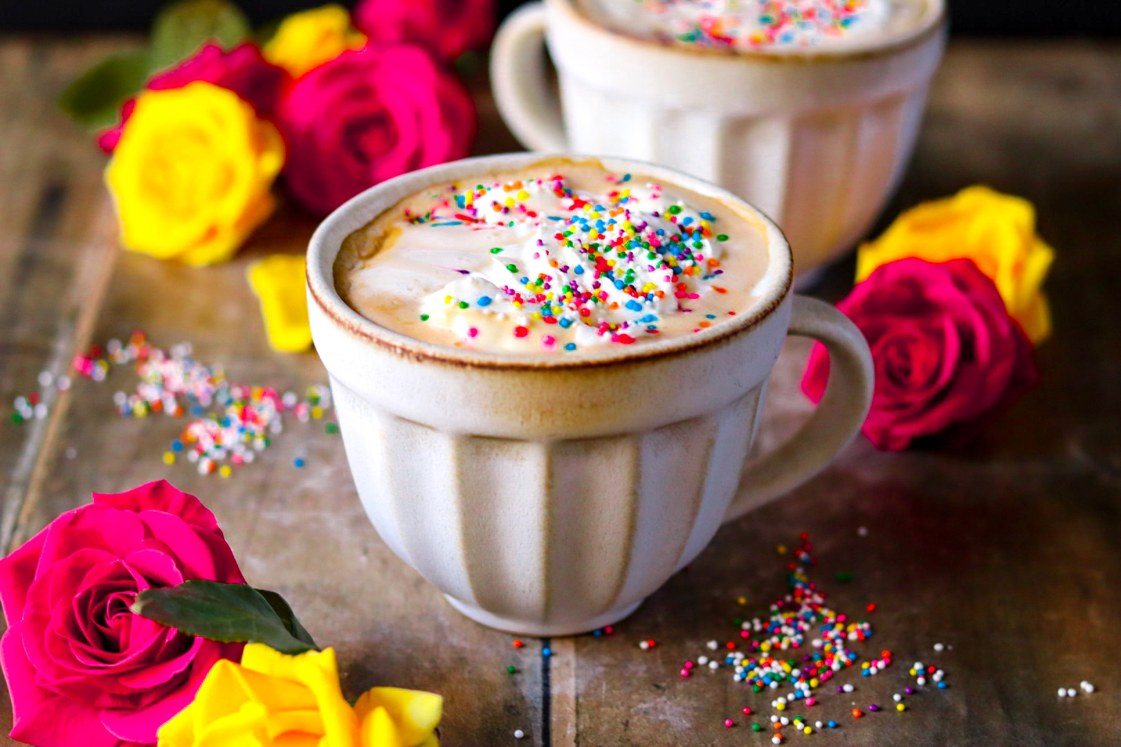 birthday cake batter latte