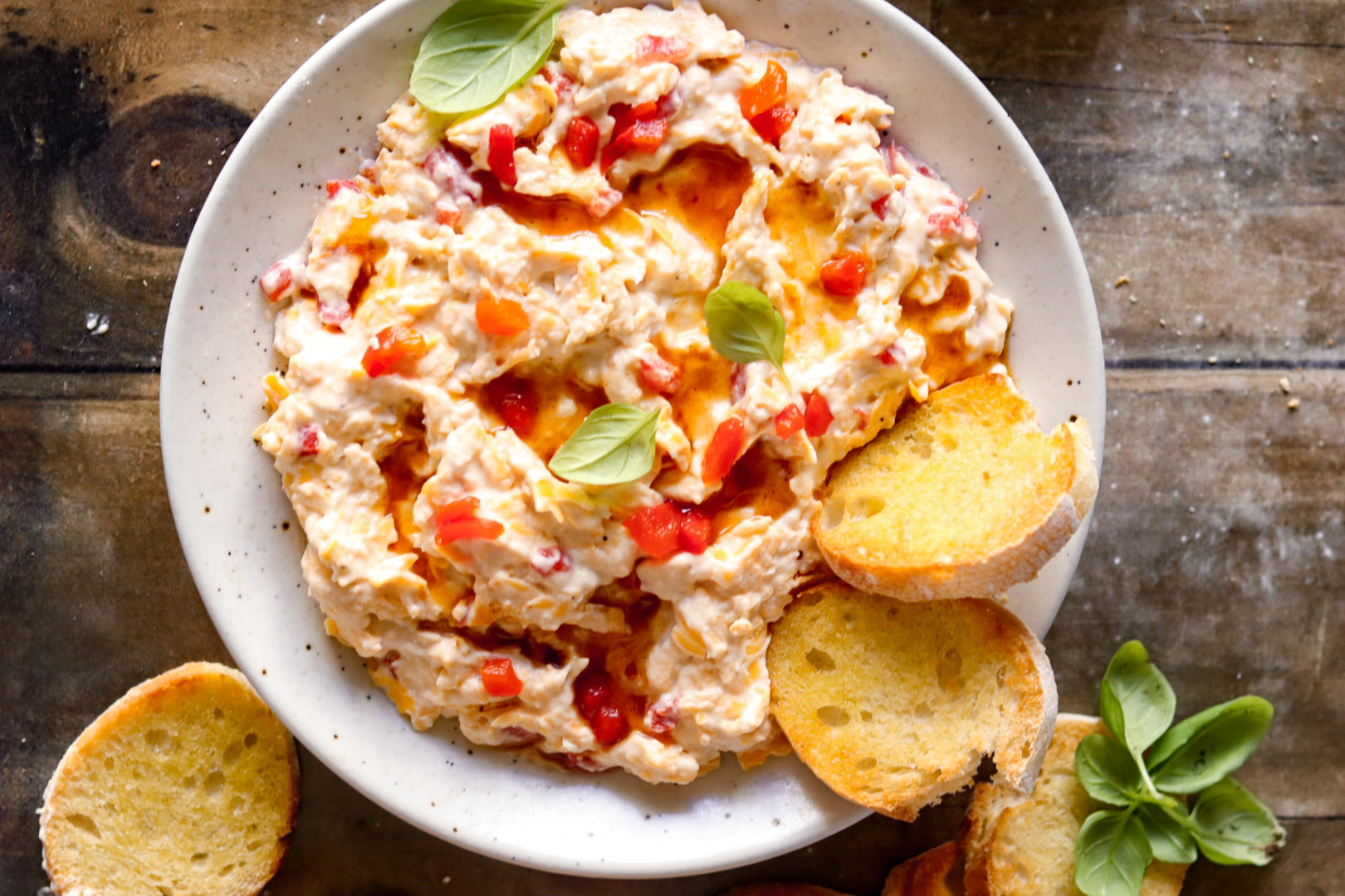 sneaky white bean pimento cheese dip