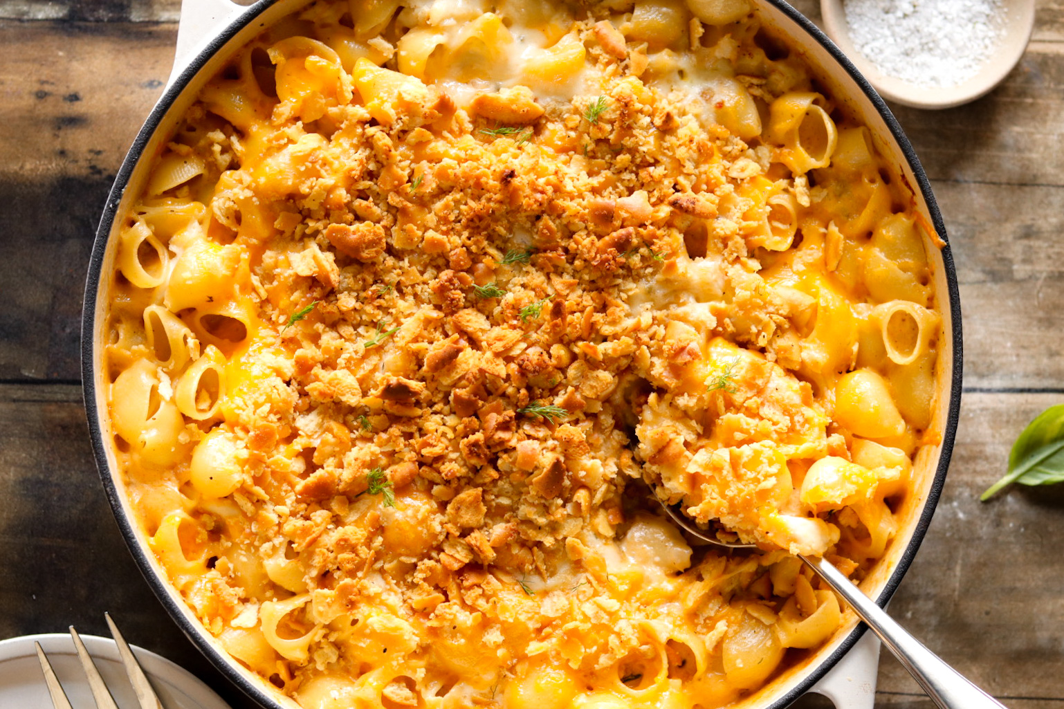 one pot baked crab mac & cheese