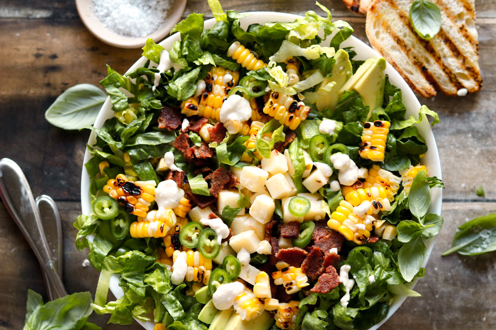 fiesta street corn dip caesar salad